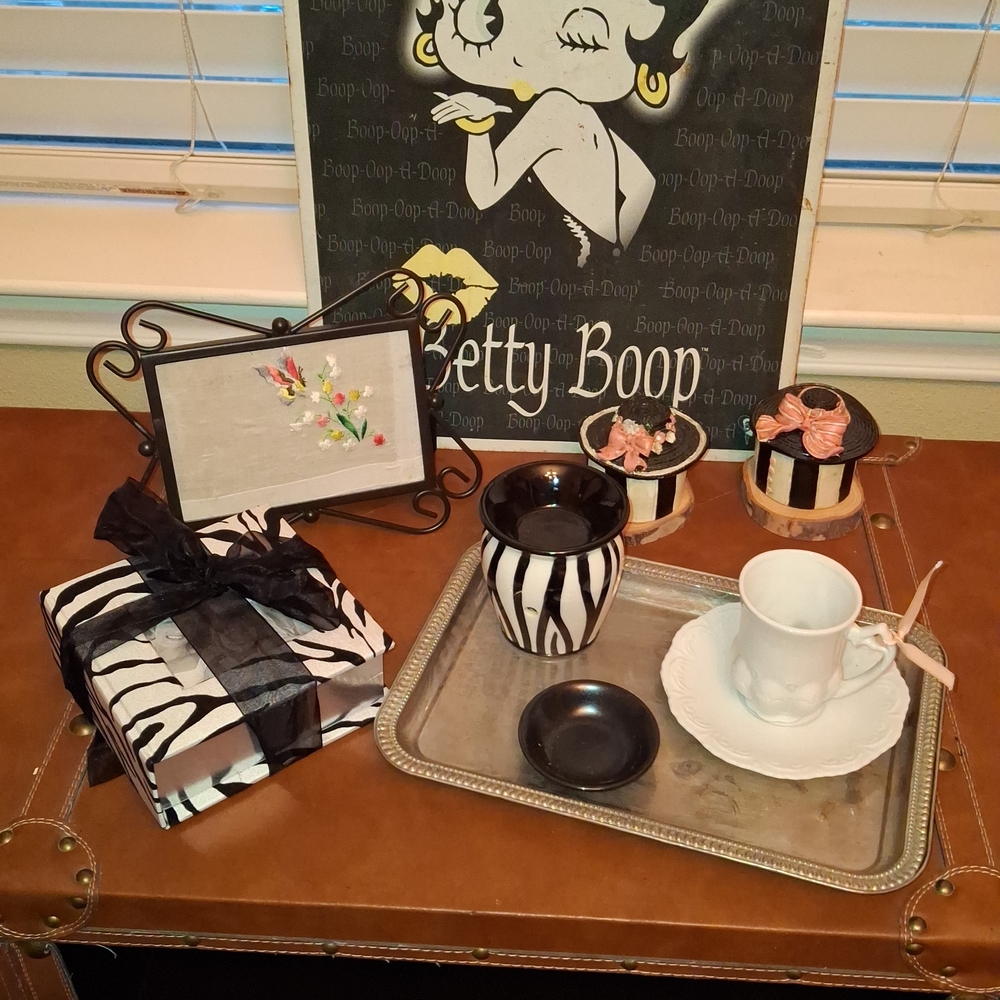 Zebra Print Ceramic Mug and Saucer Set